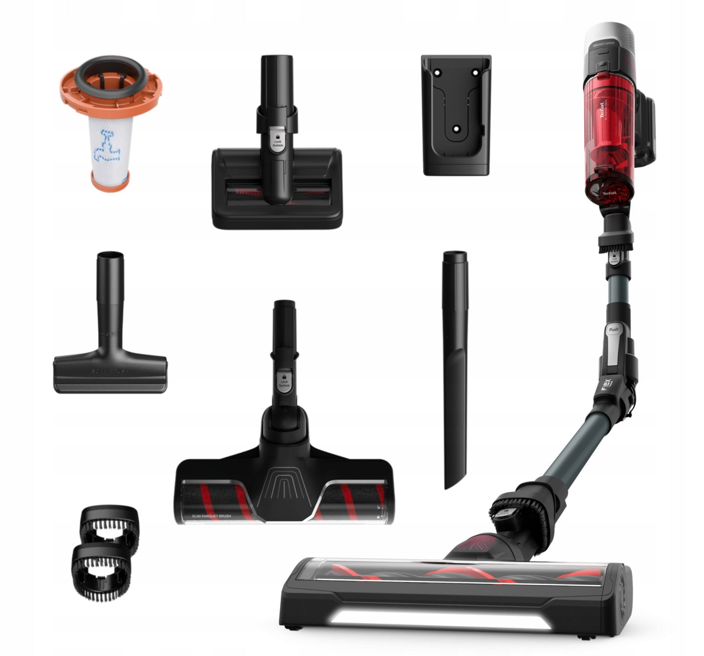 Odkurzacz pionowy bezprzewodowy Tefal X-Force Flex 9.60 TY2098 do sierści