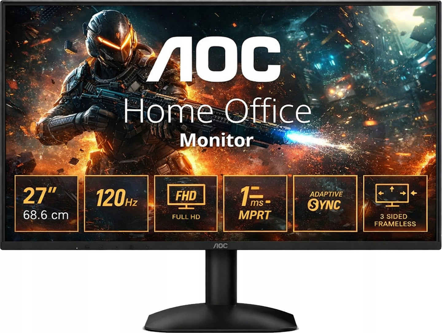 AOC Monitor AOC 27B31H 27 IPS FHD 120Hz 1ms HDMI FreeSync LED(23/Monitor AOC 27B31H 27 IPS FHD 120Hz 1ms HDMI FreeSync LED)