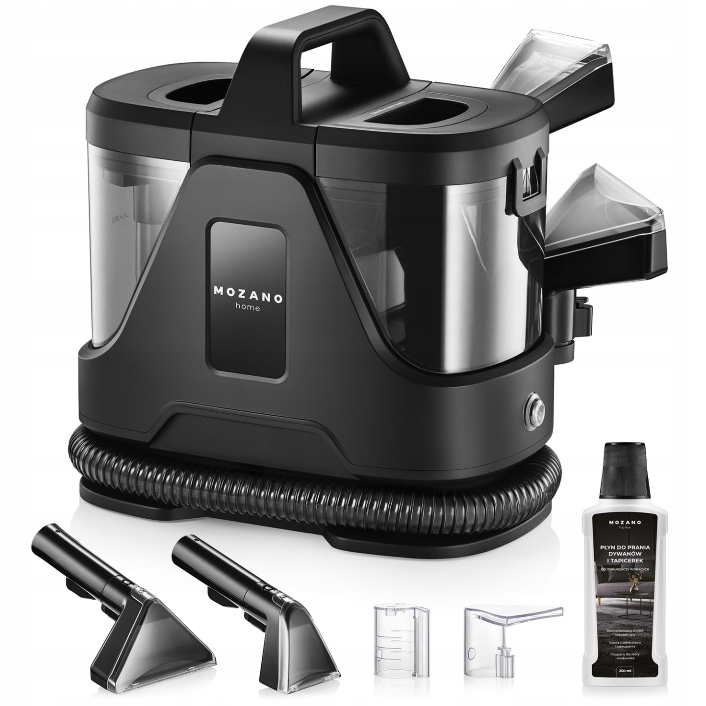 ODKURZACZ PIORĄCY DO TAPICERKI DYWANÓW 800W DUŻY ZESTAW Z PŁYNEM MOZANO