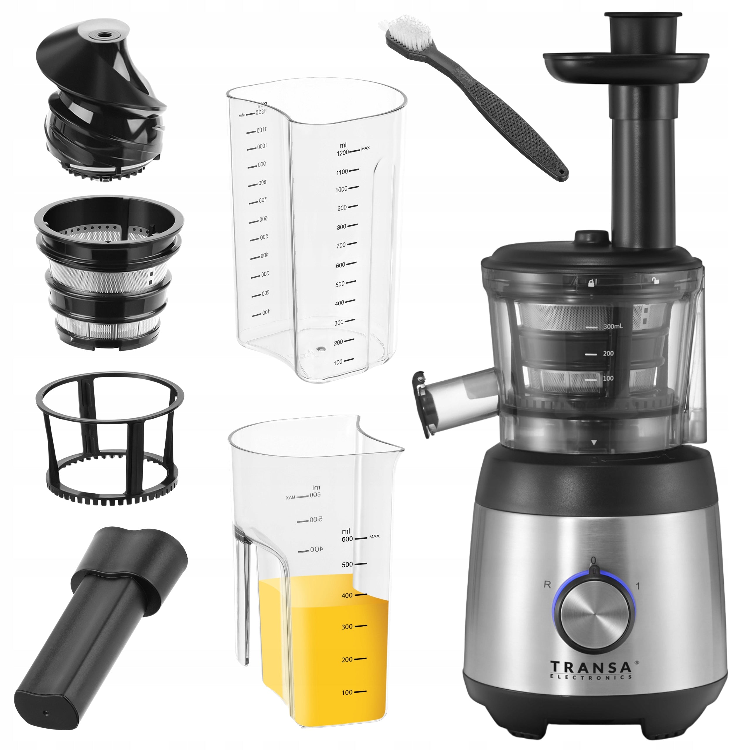 WYCISKARKA WOLNOOBROTOWA DO SOKÓW OWOCÓW WARZYW JuiceWell DUŻA MOC 400W