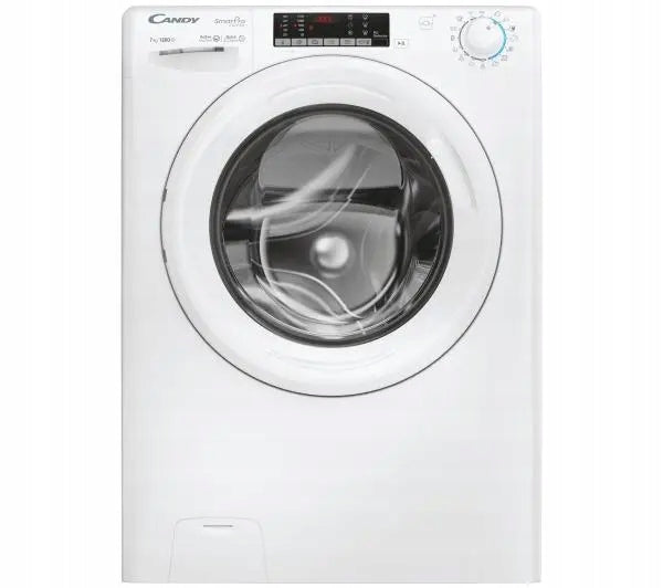 Wąska Pralka Candy slim biała CO474TWM6/1-S 49cm smart 7kg 1400 obr 14 min(1200)