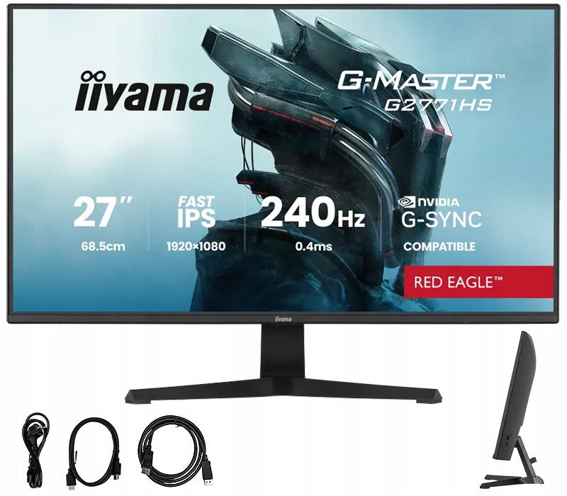 iiyama Monitor iiyama G-Master G2771HS-B1 Red Eagle 27 IPS LED 240Hz 0,4ms HDMI DP(23/Monitor iiyama G-Master G2771HS-B1 Red Eagle 27 IPS LED 240Hz 0)