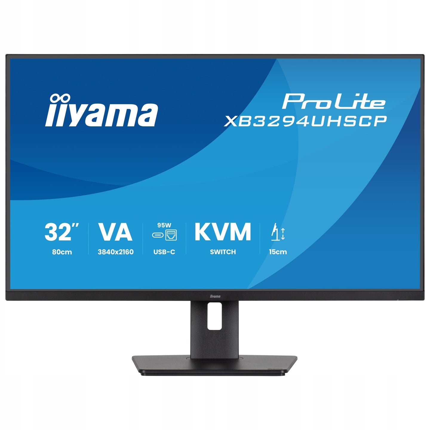 iiyama Monitor 32 iiyama ProLite XB3294UHSCP-B1 4K UHD VA LED HDMI DP USB-C DOCK