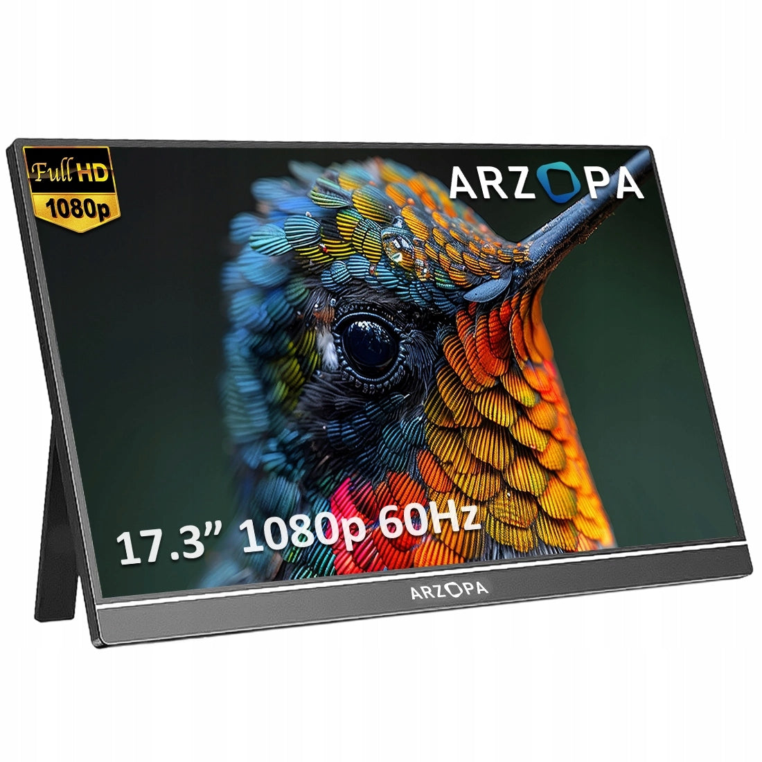 Arzopa Monitor przenośny 17,3 do laptopa IPS 1080P Full HD 1920×1080 Ekran HDR(14 /Monitor przenośny 17)